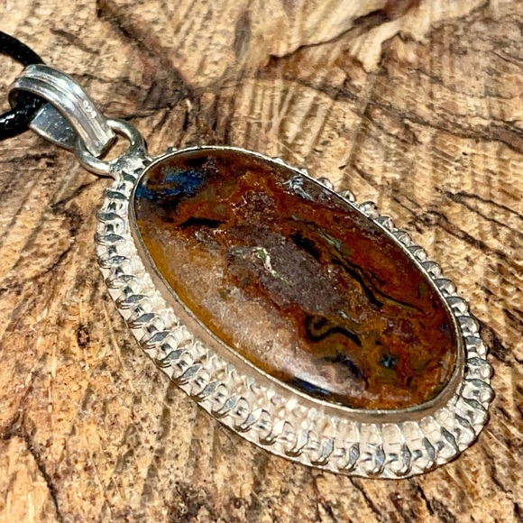 Petrified Wood Pendant 2 1/4” - Picture 4 of 13